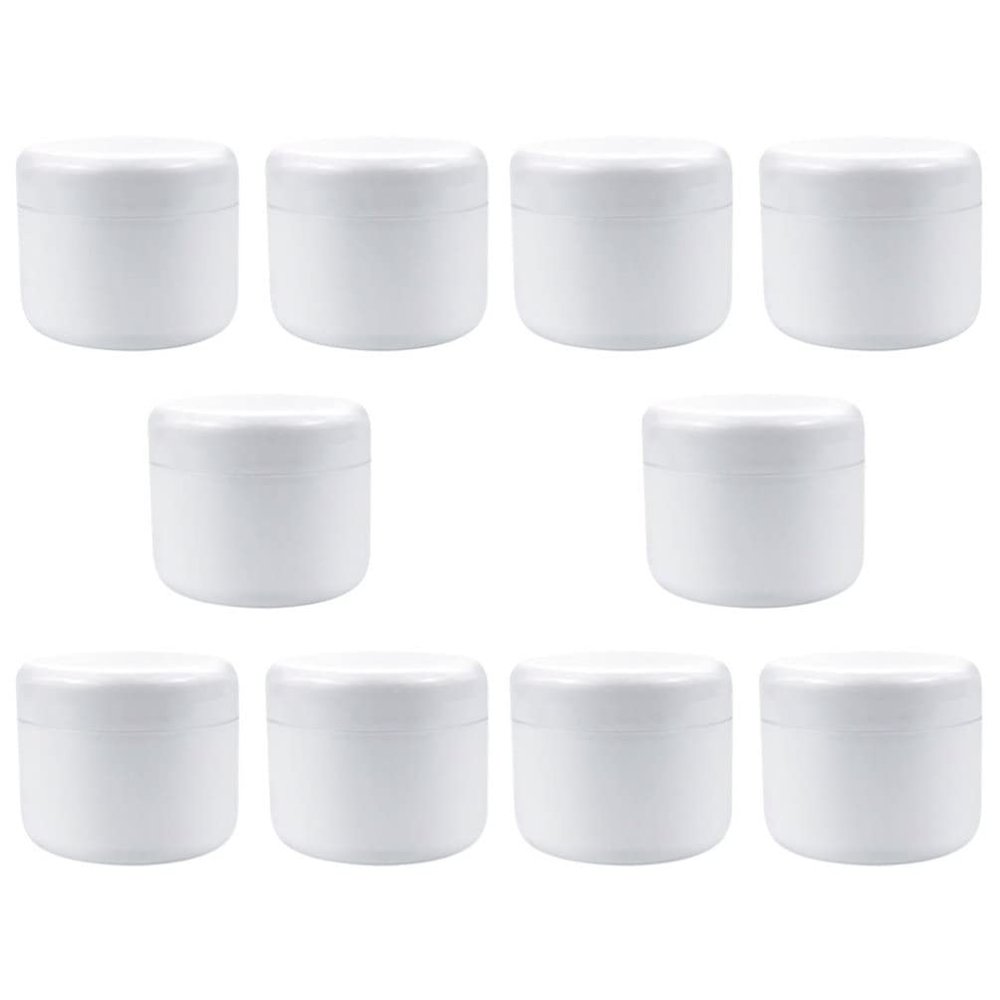 LALAFINA 10pcs Leak Cream Jars Reusable Cosmetic Sample Containers for Travel Multi-function Packing Boxes for Ointments Lotions and Creams
