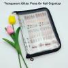 GUXACU Press On Nail Organizer 10 PCS Clear Empty Press On Nail Storage Press On Nail Packaging for Fake Nail Storage Nail Display Nail Salon Press On Nail Supplies Organizer with Nail Tape view 3