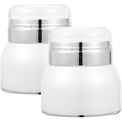 FRCOLOR 2pcs Longway Airless Pump Bottles Travel Lotion Dispenser Bottles Push down Pump Travel Containers for Toiletries