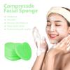100-Count Compressed Facial Sponges for Estheticians Heart Shape Natural Cellulose Sponge Professional Cosmetic Spa Sponges for Face Cleansing, Massage, Pore Exfoliating, Mask, Makeup Removal, Green view 3