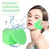 100-Count Compressed Facial Sponges for Estheticians Heart Shape Natural Cellulose Sponge Professional Cosmetic Spa Sponges for Face Cleansing, Massage, Pore Exfoliating, Mask, Makeup Removal, Green view 4