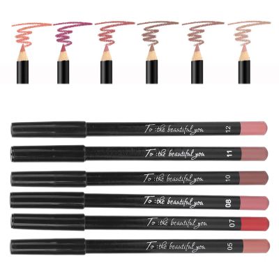 Estink 6 Pcs Lip Liner Pencil Set, Professional Makeup Lipliner, Smooth Lip Makeup Pen Set, Outline Colorful Lines (set 03)