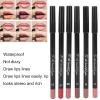 Estink 6 Pcs Lip Liner Pencil Set, Professional Makeup Lipliner, Smooth Lip Makeup Pen Set, Outline Colorful Lines (set 03) view 2