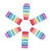LALAFINA 6pcs Barrettes Pin Clip Side Bobby Women Hairpins Candy Sequined Rainbow Girls Hair Snap for Clips Fashion Color Sequins Bang Glitter view 1