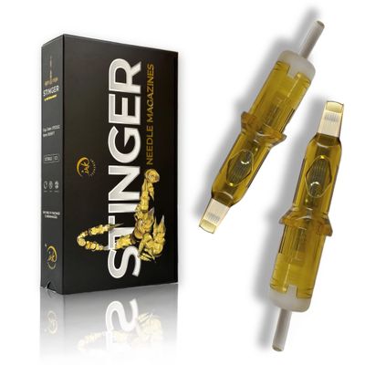Stinger Disposable Tattoo Cartridge Needles Membrane [20 Pack] Round Liner, Shader, Magnum, Tattoo Needles Cartridges RL, RS, RM (M, 1013)