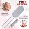 World's Best 2-in-1 Pedicure File - Nano Laser Etched Glass Foot File & Callus Remover - Scraper for Cracked Heels, Exfoliator for Dry Skin - Pedicure Tools for Feet, Callous Peeler Scrubber - Chrome view 3