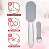 World's Best 2-in-1 Pedicure File - Nano Laser Etched Glass Foot File & Callus Remover - Scraper for Cracked Heels, Exfoliator for Dry Skin - Pedicure Tools for Feet, Callous Peeler Scrubber - Chrome view 4