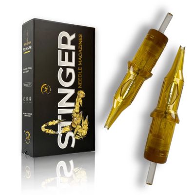 Stinger Disposable Tattoo Cartridge Needles Membrane [20 Pack] Round Liner, Shader, Magnum, Tattoo Needles Cartridges RL, RS, RM (RL, 1014)