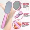 World's Best 2-in-1 Pedicure File - Nano Laser Etched Glass Foot File & Callus Remover - Scraper for Cracked Heels, Exfoliator for Dry Skin - Pedicure Tools for Feet, Callous Peeler & Scrubber - Pink view 3