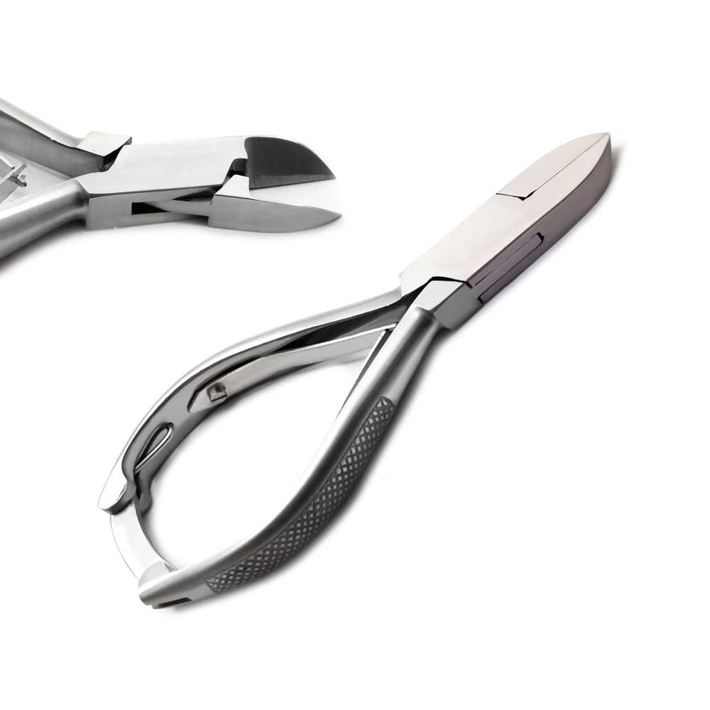 MEDSPO Professional Ingrown Toe Nail Cutters Clippers Pliers | Side Cutters Straight Curved | Beauty Gauges | Cuticle Pushers Skin Knife (Side Cutter Pattern Handle Straight)