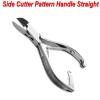 MEDSPO Professional Ingrown Toe Nail Cutters Clippers Pliers | Side Cutters Straight Curved | Beauty Gauges | Cuticle Pushers Skin Knife (Side Cutter Pattern Handle Straight) view 2