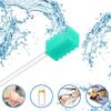 (100PCS) Disposable Mouth Swabs Sponge - Unflavored & Sterile Oral Swabs Dental Swabsticks for Mouth Cleaning (Cyan) view 3