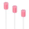 (100PCS) Disposable Mouth Swabs Sponge - Unflavored & Sterile Oral Swabs Dental Swabsticks for Mouth Cleaning (Pink) view 1