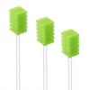 (100PCS) Disposable Mouth Swabs Sponge - Unflavored & Sterile Oral Swabs Dental Swabsticks for Mouth Cleaning (Green) view 1