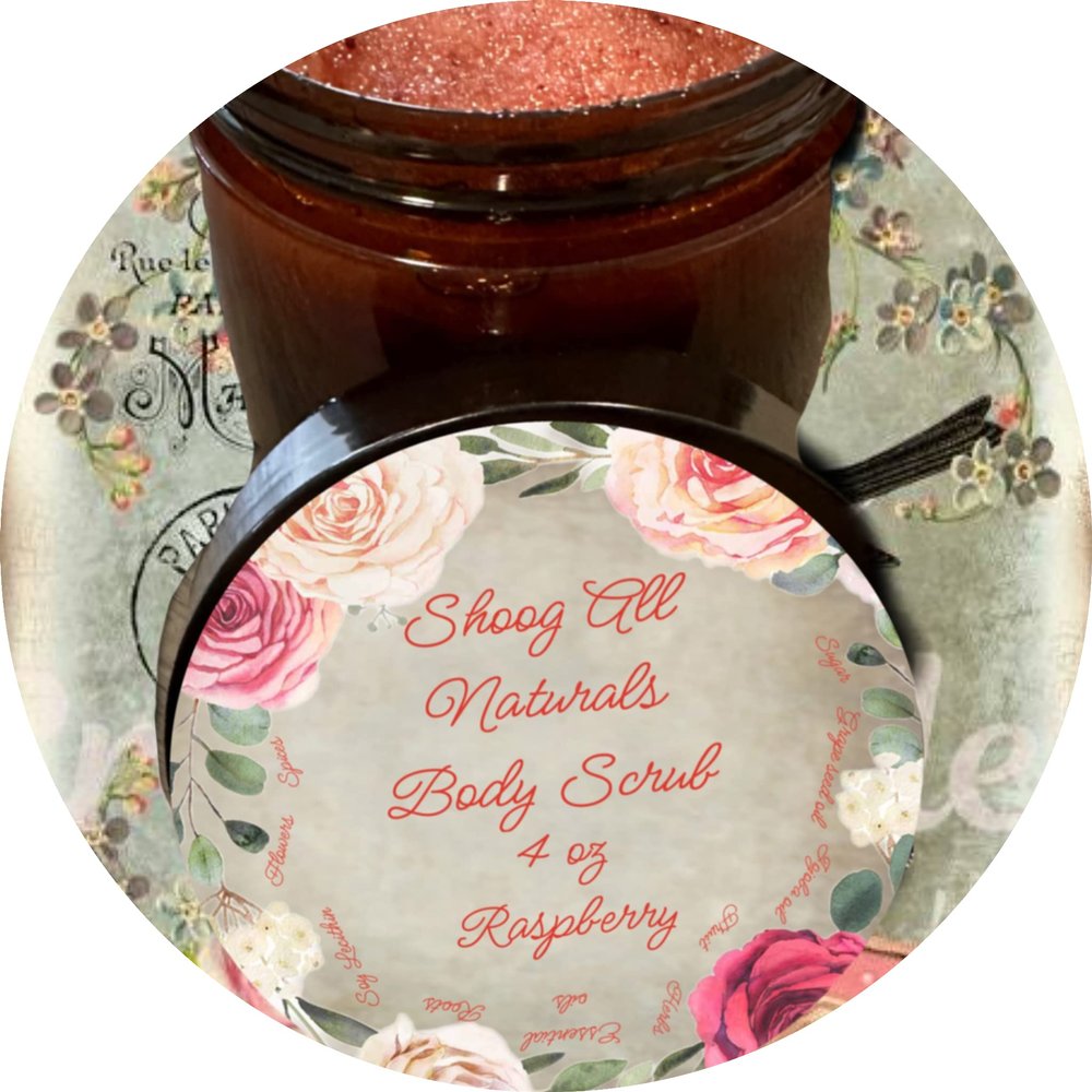 All Natural Sugar Body Scrub (Raspberry)