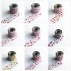 10 Rolls Flowers Love Heart Nail Foil Transfer Sheets Sticker Kit,50m4cm Valentine's Day Nail Art Stickers Supplies Red Pink Heart Rose Kiss Lip Flamingo Designer Nail Foils for Women DIY Nail Decor view 3