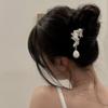 LIBERGA Silver Hair Stick Elegant Pearl Hair Chopsticks for Women Hair Accessories,Decorative Hairstyle Chopsticks Hairpin for Buns view 4