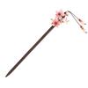LIBERGA Wooden Hair Stick Pink Flower Hair Chopsticks for Women Hair Accessories,Faux Pearl Tassel Chopsticks Hairpin for Long Hair view 1