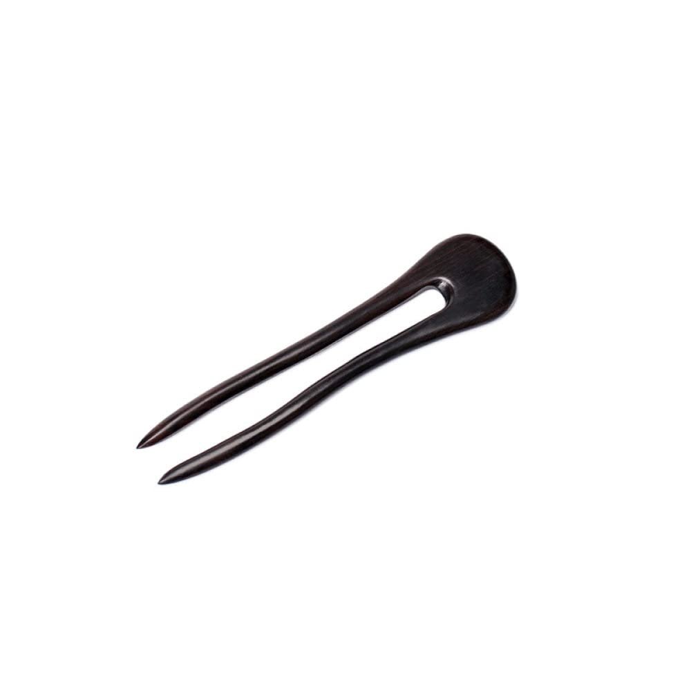 LIBERGA Wooden Hair Stick for Long Hair,Handmade Carved Hair Chopsticks Hair Fork,U Shape Hair Accessory Hairpin for Buns