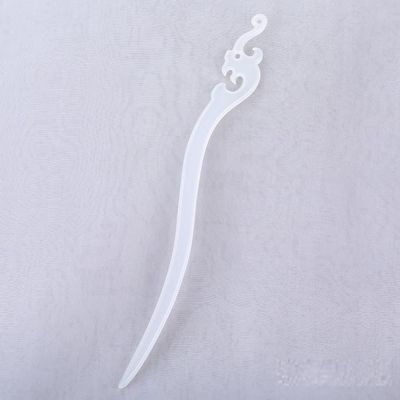 LIBERGA 6 Pack Hair Sticks for Buns,Chinese Hair Chopsticks Clips Simple Design Hair Accessory Hairpin,Suitable for Beginners,White,7 Inch