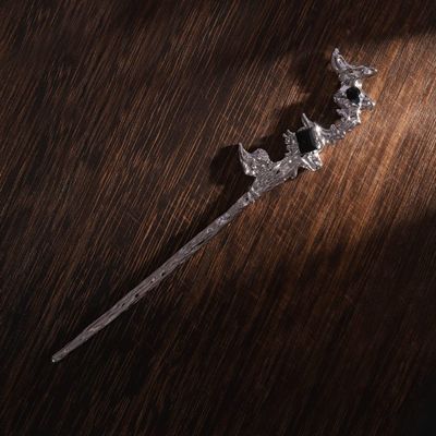 LIBERGA Women's Hair Stick for Long Hair,Fashion Irregular Hair Chopsticks Elegant Hair Accessory Decorative Hairstyle Hairpin for Buns,Silver