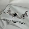 LIBERGA Women's Hair Stick for Long Hair,Fashion Irregular Hair Chopsticks Elegant Hair Accessory Decorative Hairstyle Hairpin for Buns,Silver view 2