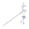 LIBERGA Women's Hair Stick for Long Hair,Silver Plated Plum Blossom Hair Chopsticks Butterfly Tassel Hair Accessory Hairpin for Buns view 1