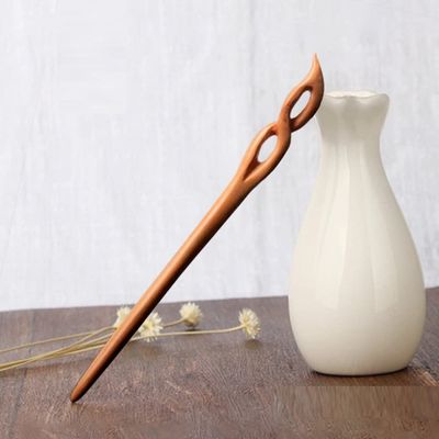 LIBERGA Wooden Hair Stick for Long Hair,Handmade Carved Hair Chopsticks Clips Vintage Hair Accessory Hairpin for Buns