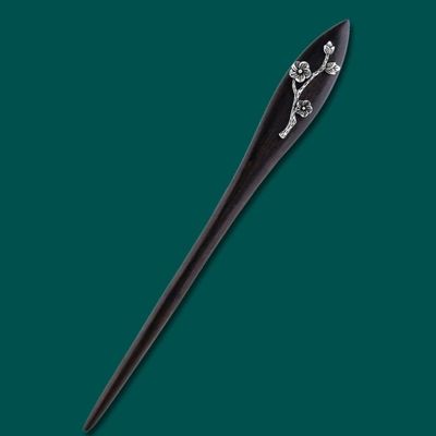 LIBERGA Wooden Hair Stick Flower Decorative Hair Chopsticks for Women,Chinese Style Wood Chopsticks Hair Accessories Hairpin for Buns