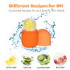 Ice Roller for Face and Eye, Gua Sha Facial Tools ,Puffiness Relief Ice Roller Skin Care ,Ice Facial Cube, Neck Massage, Silicone Ice Mold for Face Beauty,Self Care Gifts for Women ( Orange) view 3