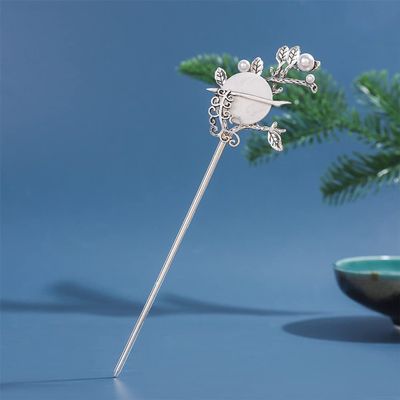 LIBERGA Silver Hair Stick Vintage Branch Shape Hair Chopsticks for Women Hair Accessories,Decorative Hairstyle Chopsticks Hairpin for Buns