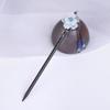 LIBERGA Wooden Hair Sticks for Buns,2 Pack,Beaded Tassel Hair Chopsticks Clips Flower Shape Hair Accessory Hairpin for Long Hair view 1