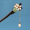 LIBERGA Wooden Hair Stick with Gift Box,Handmade Carved Hair Chopsticks for Women Hair Accessories,Pearl Tassel Chain Chopsticks Hairpin for Buns view 4