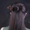 LIBERGA Wooden Hair Stick Red Beaded Butterfly Hair Chopsticks for Women Hair Accessories,Faux Crystal Beads Chopsticks Hairpin for Long Hair view 4