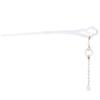 LIBERGA 2 Pack Chinese Hair Sticks for Buns,Pearl Tassel Hair Chopsticks Clips Simple Design Hair Accessory Hairpin for Women,White view 1