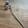 LIBERGA Women's Hair Stick for Long Hair,Silver Plated Hair Chopsticks Flower Branch Shape Hair Accessory Decorative Hairstyle Hairpin for Buns view 3