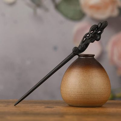LIBERGA Wooden Hair Stick for Long Hair,Handmade Carved Hair Chopsticks Chinese Style Wood Chopsticks Hair Accessory Hairpin for Buns