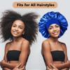 3PCS Extra Large Satin Bonnets for Sleeping, Hair Bonnets for Black Women Braids Curly Hair, G view 4