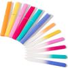 6 Pcs Glass Nail File With Case, Crystal Nail Files for Natural Nails Fingernail Files Set, Double Sided Etched Nail Filer Professional Ceramic Glass File for Travel Gifts Package Fine Grit view 1