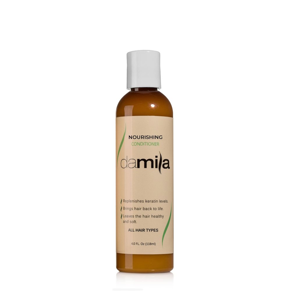 damila Nourishing Conditioner with Keratin & Aloe Vera - Perfect for Damaged, Frizzy, Curly, or Dry Hair (4.0 Fl Oz)