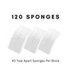 120 Disposable Makeup Sponges, Small Rectangle Shaped Latex Free Foam Applicators Perfect for Applying, Blending, Setting MakeUp Multi Use Travel Size - 1.5" x 1" (White) (120 Pieces, White) (2) view 2