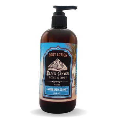 Black Canyon Caribbean Coconut Scented Body Lotion with Lanolin and Jojoba Oil, 12 Oz