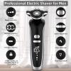 Electric Razor for Men, 3 -Speed Electric Shaver For Men Wet Dry Pro Beard Hair Trimmer Rechargeable Razor Facial Body Shaving Machine Grooming Kit view 2
