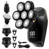 Electric Razor for Men, 5-in-1 Men's Electric Shaver 7 Blades Floating Head IPX6 Waterproof LCD Screen Rechargeable Bald Nose Hair Trimmer for Men Kit view 1