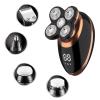 Electric Razor for Men, Waterproof facial body Men's rechargeable electric shaver hair cleaning beard electric razor bald shaving machine LCD display view 2