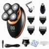 Electric Razor for Men, Electric Shaver Rechargeable Electric Razor Rotary Beard Trimmer Shaving Machine for Men Beard Razor Wet-Dry Dual Use 5-Blade view 1