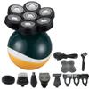 Electric Razor for Men, 6 in 1 Rechargeable Electric Shaver Floating Heads Bald Electric Shaver Grooming Kit Shaver for Men ( Color : Shaver 7 Head Set ) view 1