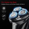 Electric Razor for Men, IPX7 Waterproof Dry Wet Dual Use Beard Trimmer Rechargeable Shaving Machine for Men view 2