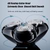 Electric Razor for Men, Electric Face Shavers for Men Dry Wet Beard Trimmer USB Rechargeable Two Speeds 4D Floating Magnetic Cutter Head view 2