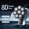 Electric Razor for Men, 8D Face Head Electric Shavers For Bald Men Electric Bald Head Shaver With Nose Hair Trimmer Waterproof Rotary Shave view 2